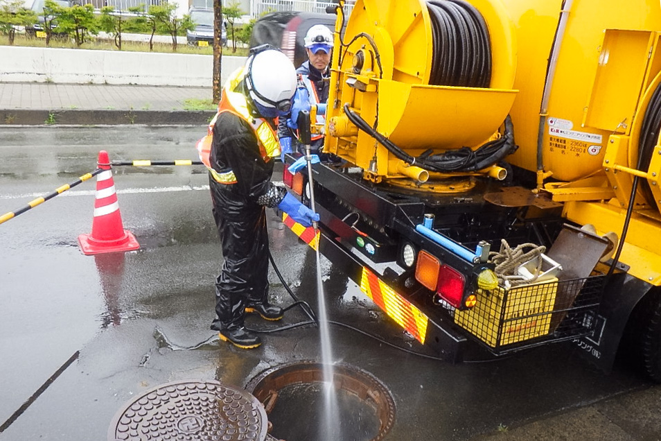 下水道管路清掃、更生工事